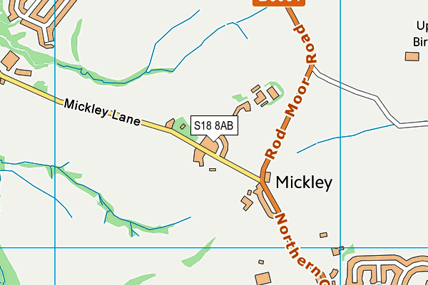 S18 8AB map - OS VectorMap District (Ordnance Survey) S18 8AB map - OS VectorMap District (Ordnance Survey)