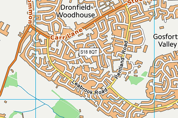 S18 8QT map - OS VectorMap District (Ordnance Survey) S18 8QT map - OS VectorMap District (Ordnance Survey)