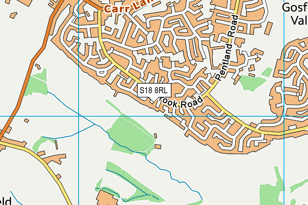 S18 8RL map - OS VectorMap District (Ordnance Survey) S18 8RL map - OS VectorMap District (Ordnance Survey)