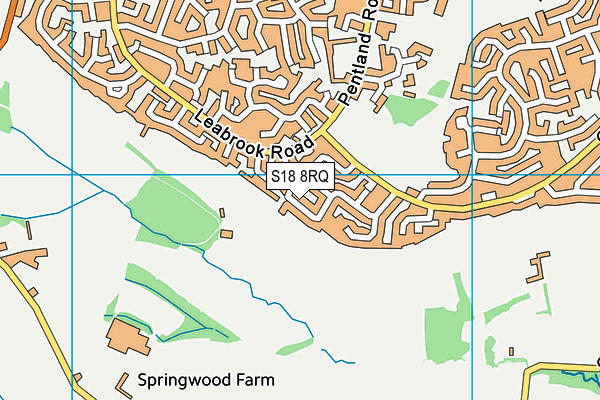 S18 8RQ map - OS VectorMap District (Ordnance Survey) S18 8RQ map - OS VectorMap District (Ordnance Survey)