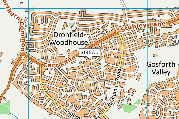 S18 8WU map - OS VectorMap District (Ordnance Survey) S18 8WU map - OS VectorMap District (Ordnance Survey)