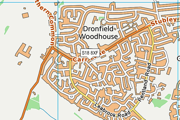 S18 8XF map - OS VectorMap District (Ordnance Survey) S18 8XF map - OS VectorMap District (Ordnance Survey)