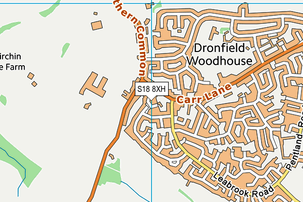 S18 8XH map - OS VectorMap District (Ordnance Survey) S18 8XH map - OS VectorMap District (Ordnance Survey)