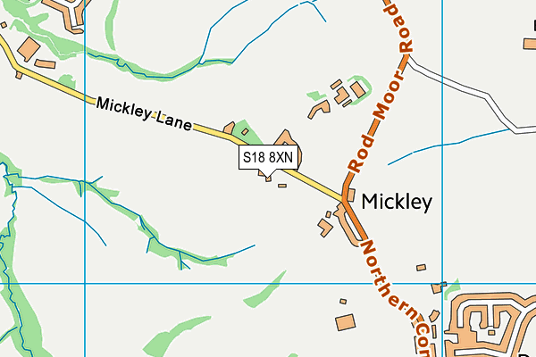 S18 8XN map - OS VectorMap District (Ordnance Survey) S18 8XN map - OS VectorMap District (Ordnance Survey)