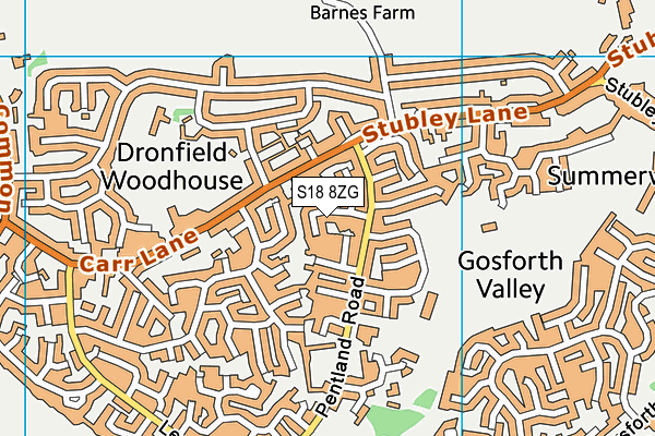 S18 8ZG map - OS VectorMap District (Ordnance Survey) S18 8ZG map - OS VectorMap District (Ordnance Survey)