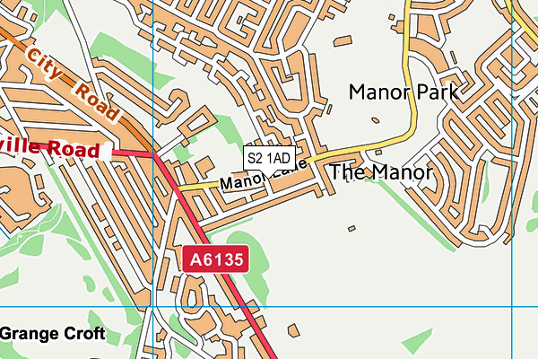 S2 1AD map - OS VectorMap District (Ordnance Survey) S2 1AD map - OS VectorMap District (Ordnance Survey)