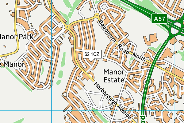 S2 1QZ map - OS VectorMap District (Ordnance Survey) S2 1QZ map - OS VectorMap District (Ordnance Survey)