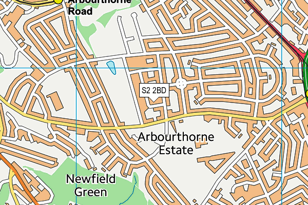 S2 2BD map - OS VectorMap District (Ordnance Survey) S2 2BD map - OS VectorMap District (Ordnance Survey)