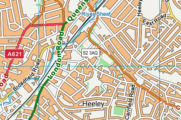 S2 3AQ map - OS VectorMap District (Ordnance Survey) S2 3AQ map - OS VectorMap District (Ordnance Survey)