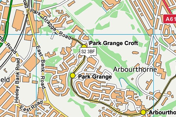 S2 3BF map - OS VectorMap District (Ordnance Survey) S2 3BF map - OS VectorMap District (Ordnance Survey)