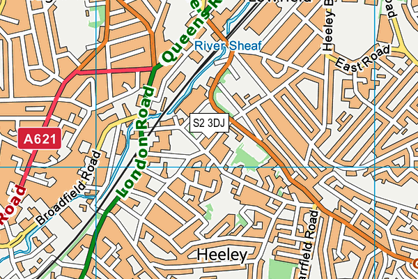 S2 3DJ map - OS VectorMap District (Ordnance Survey) S2 3DJ map - OS VectorMap District (Ordnance Survey)