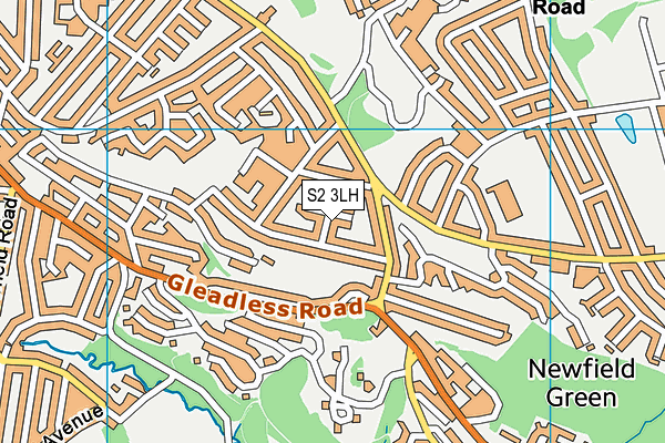 S2 3LH map - OS VectorMap District (Ordnance Survey) S2 3LH map - OS VectorMap District (Ordnance Survey)