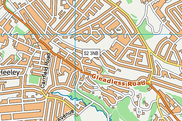 S2 3NB map - OS VectorMap District (Ordnance Survey) S2 3NB map - OS VectorMap District (Ordnance Survey)