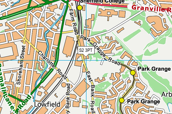 S2 3PT map - OS VectorMap District (Ordnance Survey) S2 3PT map - OS VectorMap District (Ordnance Survey)