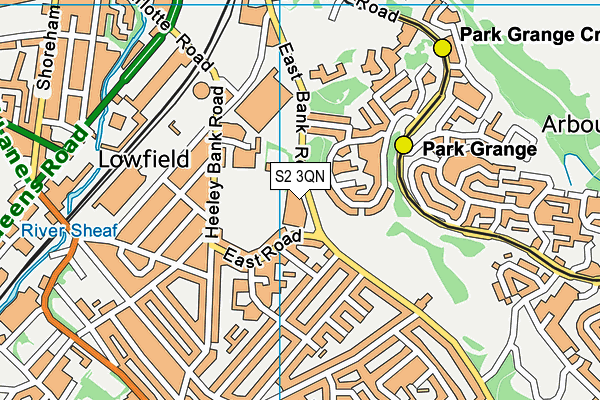 S2 3QN map - OS VectorMap District (Ordnance Survey) S2 3QN map - OS VectorMap District (Ordnance Survey)