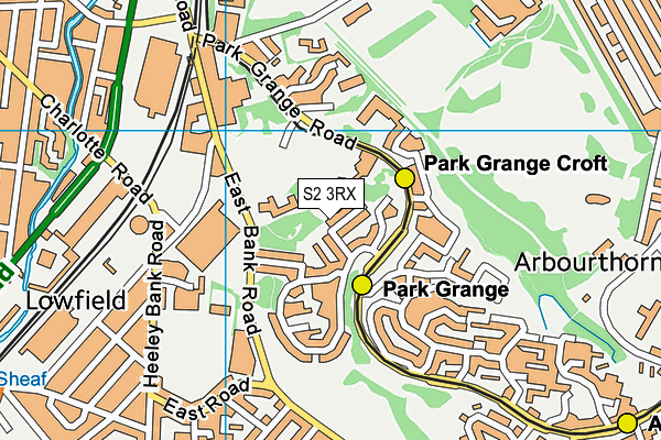 S2 3RX map - OS VectorMap District (Ordnance Survey) S2 3RX map - OS VectorMap District (Ordnance Survey)