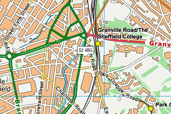 S2 4BG map - OS VectorMap District (Ordnance Survey) S2 4BG map - OS VectorMap District (Ordnance Survey)