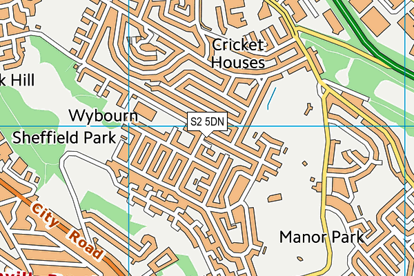 S2 5DN map - OS VectorMap District (Ordnance Survey) S2 5DN map - OS VectorMap District (Ordnance Survey)