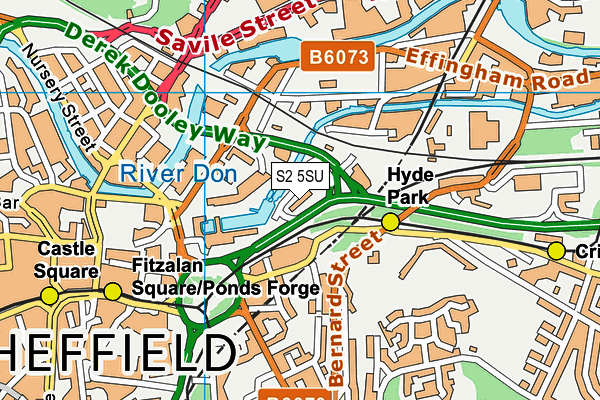 S2 5SU map - OS VectorMap District (Ordnance Survey) S2 5SU map - OS VectorMap District (Ordnance Survey)