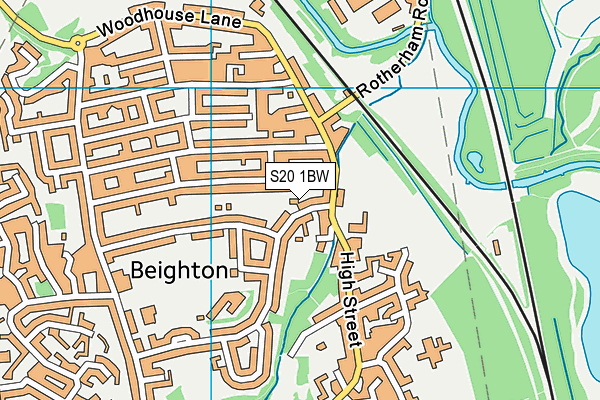 S20 1BW map - OS VectorMap District (Ordnance Survey) S20 1BW map - OS VectorMap District (Ordnance Survey)