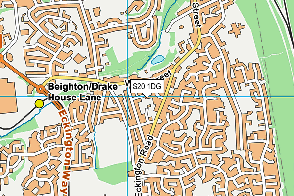S20 1DG map - OS VectorMap District (Ordnance Survey) S20 1DG map - OS VectorMap District (Ordnance Survey)