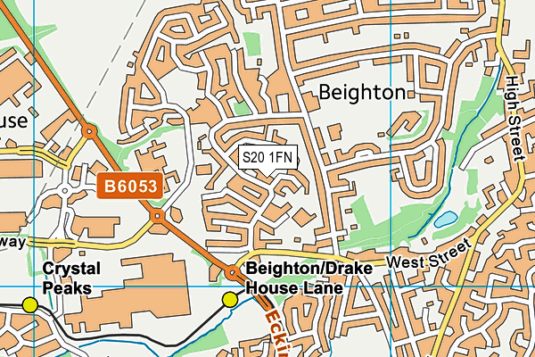 S20 1FN map - OS VectorMap District (Ordnance Survey) S20 1FN map - OS VectorMap District (Ordnance Survey)