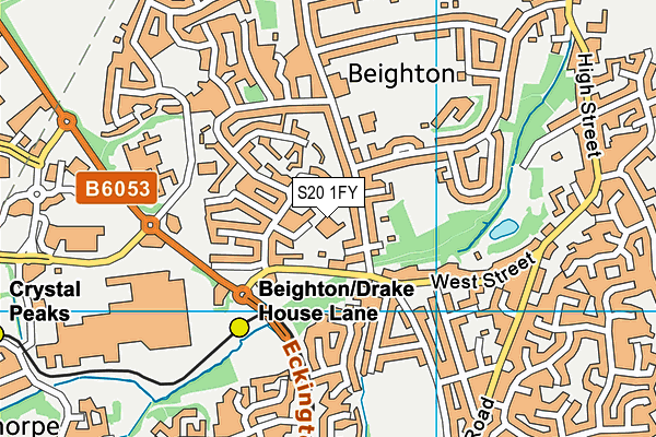 S20 1FY map - OS VectorMap District (Ordnance Survey) S20 1FY map - OS VectorMap District (Ordnance Survey)
