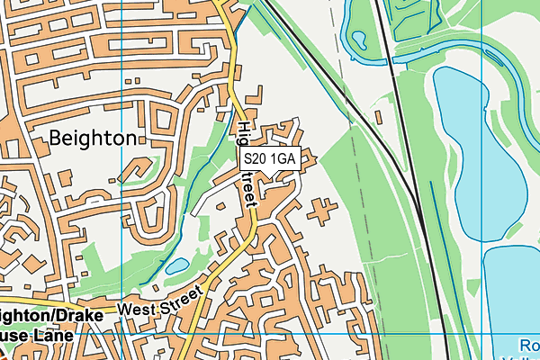 S20 1GA map - OS VectorMap District (Ordnance Survey) S20 1GA map - OS VectorMap District (Ordnance Survey)