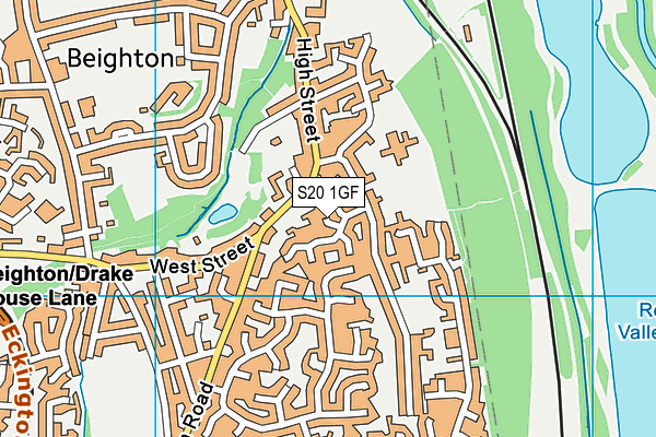 S20 1GF map - OS VectorMap District (Ordnance Survey) S20 1GF map - OS VectorMap District (Ordnance Survey)