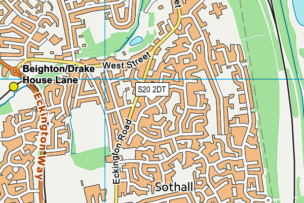 S20 2DT map - OS VectorMap District (Ordnance Survey) S20 2DT map - OS VectorMap District (Ordnance Survey)