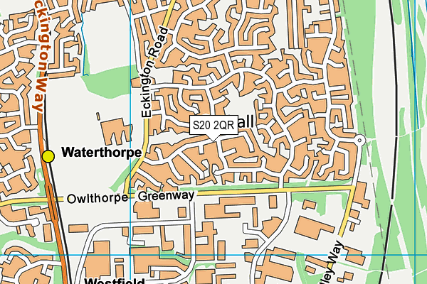 S20 2QR map - OS VectorMap District (Ordnance Survey) S20 2QR map - OS VectorMap District (Ordnance Survey)