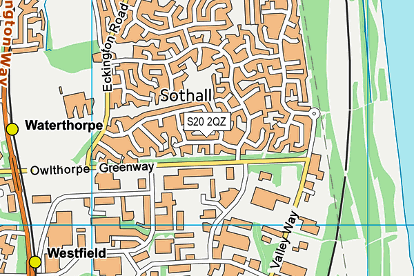 S20 2QZ map - OS VectorMap District (Ordnance Survey) S20 2QZ map - OS VectorMap District (Ordnance Survey)