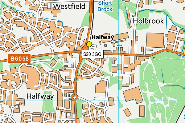 S20 3GQ map - OS VectorMap District (Ordnance Survey) S20 3GQ map - OS VectorMap District (Ordnance Survey)