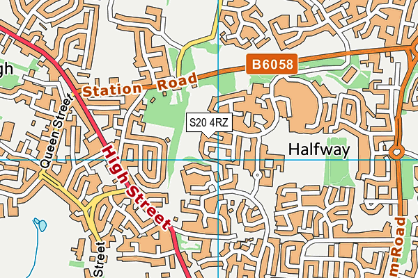 S20 4RZ map - OS VectorMap District (Ordnance Survey) S20 4RZ map - OS VectorMap District (Ordnance Survey)