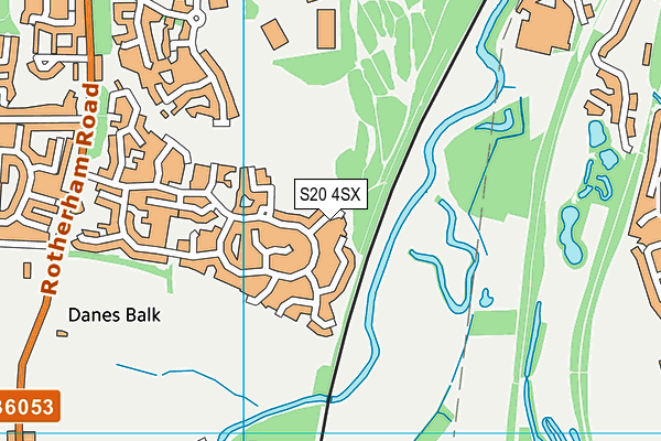 S20 4SX map - OS VectorMap District (Ordnance Survey) S20 4SX map - OS VectorMap District (Ordnance Survey)