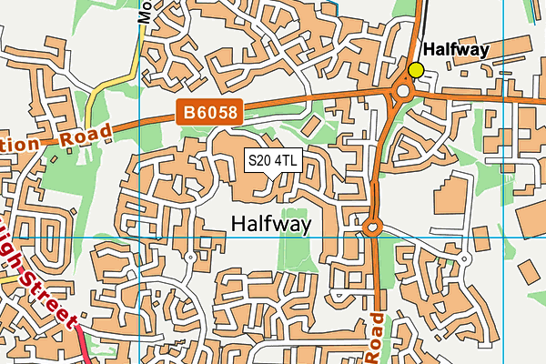 S20 4TL map - OS VectorMap District (Ordnance Survey) S20 4TL map - OS VectorMap District (Ordnance Survey)
