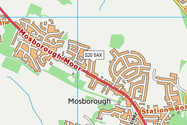 S20 5AX map - OS VectorMap District (Ordnance Survey) S20 5AX map - OS VectorMap District (Ordnance Survey)