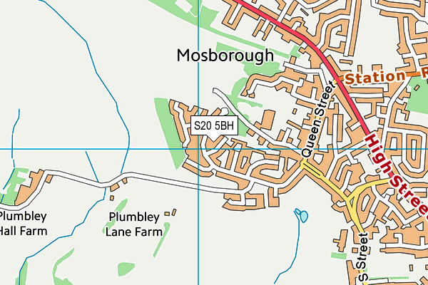 S20 5BH map - OS VectorMap District (Ordnance Survey) S20 5BH map - OS VectorMap District (Ordnance Survey)