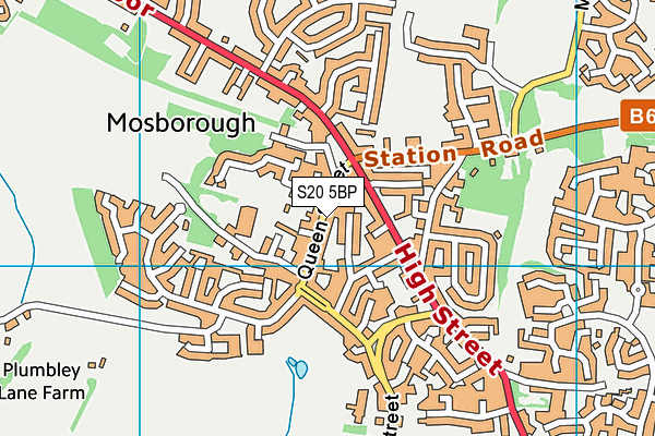 S20 5BP map - OS VectorMap District (Ordnance Survey) S20 5BP map - OS VectorMap District (Ordnance Survey)