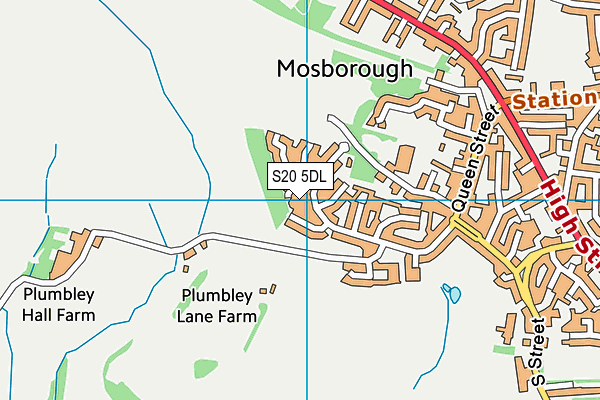 S20 5DL map - OS VectorMap District (Ordnance Survey) S20 5DL map - OS VectorMap District (Ordnance Survey)