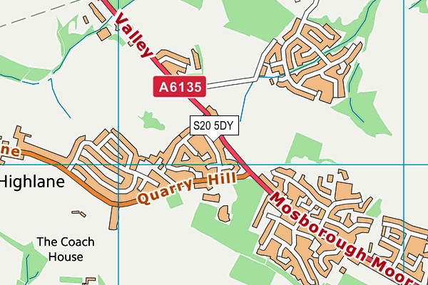 S20 5DY map - OS VectorMap District (Ordnance Survey) S20 5DY map - OS VectorMap District (Ordnance Survey)