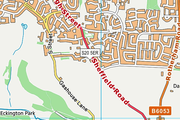 S20 5ER map - OS VectorMap District (Ordnance Survey) S20 5ER map - OS VectorMap District (Ordnance Survey)