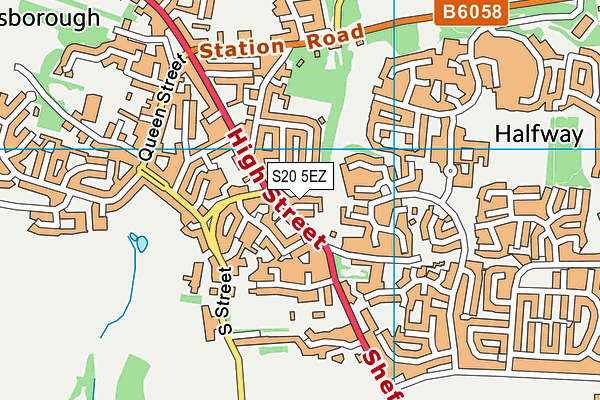 S20 5EZ map - OS VectorMap District (Ordnance Survey) S20 5EZ map - OS VectorMap District (Ordnance Survey)