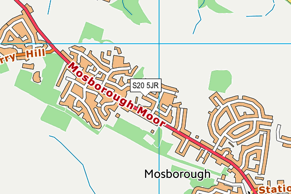 S20 5JR map - OS VectorMap District (Ordnance Survey) S20 5JR map - OS VectorMap District (Ordnance Survey)