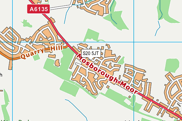 S20 5JT map - OS VectorMap District (Ordnance Survey) S20 5JT map - OS VectorMap District (Ordnance Survey)
