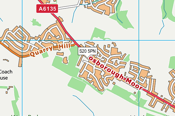 S20 5PN map - OS VectorMap District (Ordnance Survey) S20 5PN map - OS VectorMap District (Ordnance Survey)