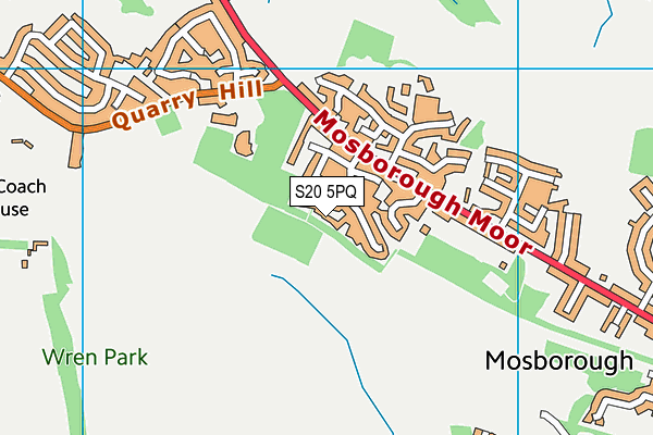 S20 5PQ map - OS VectorMap District (Ordnance Survey) S20 5PQ map - OS VectorMap District (Ordnance Survey)
