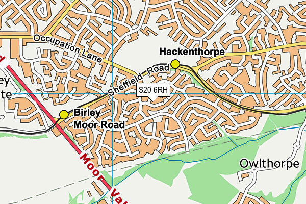 S20 6RH map - OS VectorMap District (Ordnance Survey) S20 6RH map - OS VectorMap District (Ordnance Survey)