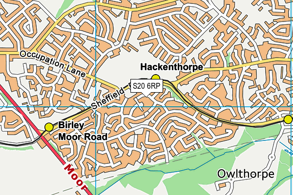 S20 6RP map - OS VectorMap District (Ordnance Survey) S20 6RP map - OS VectorMap District (Ordnance Survey)
