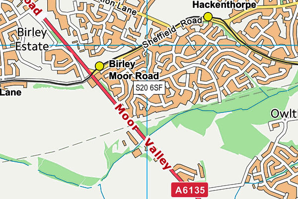 S20 6SF map - OS VectorMap District (Ordnance Survey) S20 6SF map - OS VectorMap District (Ordnance Survey)